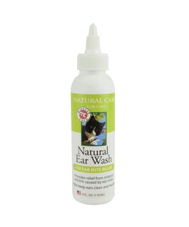 Miracle Care Natural Ear Wash for Cats, 4 oz