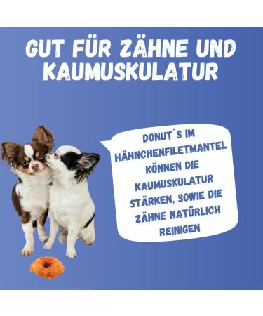 Top Dog Chicken Donut - Sugar-Free Chew Snack for Dogs (Pack of 8) - Premium International Shipping Available - Buy Online on GoSupps.com