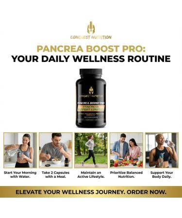 Conquest Nutrition Pancrea Boost Pro Pancreas Support Complex. Best All-Natural Herbal Supplement to Support Healthy Pancreas Function. High Potency Detox Formula. Vegan Non-GMO - 60 Veggie Caps - Buy Online on GoSupps.com