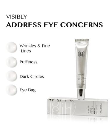 Eye Cream Roller with Retinol & Niacinamide - Dark Circle Reducer & Anti-Wrinkle Treatment for Sensitive Skin - Night Cream for Puffiness | Made in Korea - Buy Online on GoSupps.com