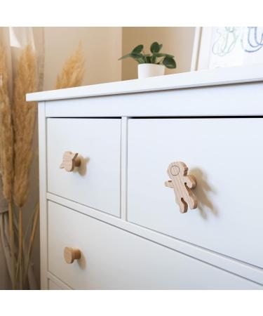 Space Handles for Children's Furniture | Untreated Oak Knobs & Buttons for Drawers Closets & Doors - Perfect Kids' Room Gift (Rocket Planet Comet) - Buy Online on GoSupps.com