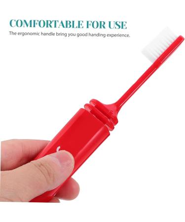 Buy Minkissy 2-Pack Foldable Travel Toothbrushes - Soft Oral Care for Kids & Adults | Mini Travel Toothbrushes for Gum Protection - Buy Online on GoSupps.com