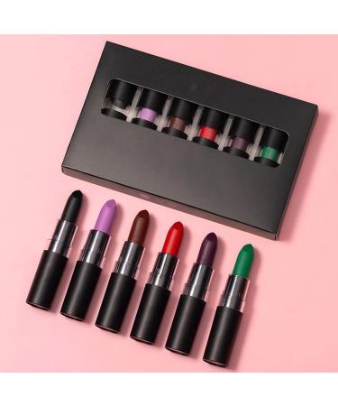 Jeu de Maquillage pour L vres - Kit de Gloss L vres Gothique Finition Mate pour Maquillage - Set De Rouge Longue Tenue Halloween Pour Voyage Carnaval Bal Masqu  - Buy Online on GoSupps.com