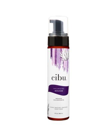 CIBU Volumizing Mousse | Travel Size Fine Hair Thickening Mousse | Strong Hold | Ultra Lightweight | Shine | Nutrient-Rich Aloevera Rice Protein Sunflower Seed Extract | 9oz