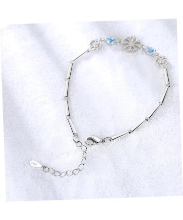 Yardenfun wrap bracelets for women beach bracelet Snowflake Bracelet gift friendship Miss jewelry medium Blue - Buy Online on GoSupps.com