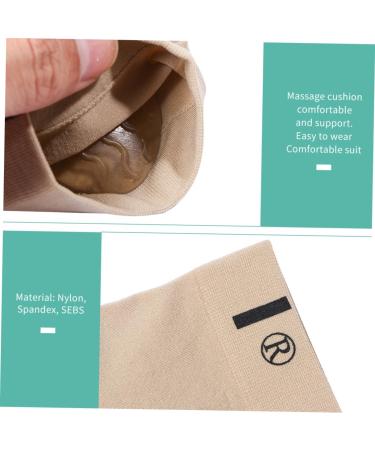 FOMIYES Flatfoot Orthotics - Arch Support Insoles | Comfort Massage Pad | Elastic Foot Pads | Khaki Color | 1 Pair (11.5x7.7x1.5cm) - Ship Worldwide - Buy Online on GoSupps.com