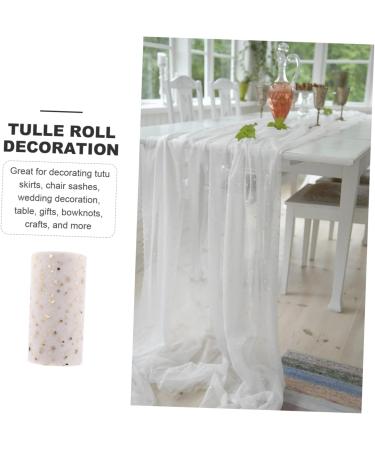 ABOOFAN 3 Rolls Christmas Scarf Dinner Table Decor Mesh Ribbon Diy Wrapping Tulle Star Yarn - Buy Online on GoSupps.com