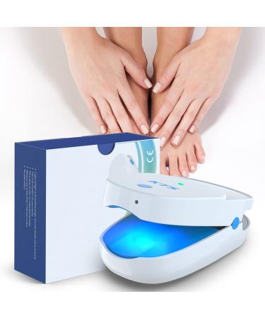 KTS Rechargeable Onychomycosis Treatment Device Highly Effective Light Therapy for Nail Cleaning White
