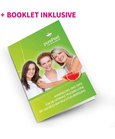 purePeel Natural fleece facial maskAHA fruit acid peeling serum 15pf 30 ml cloth masks set of 4 for oily skin and impurities suitable for all skin types - Buy Online on GoSupps.com