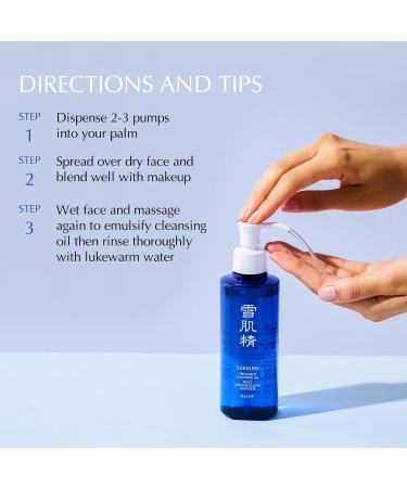 SEKKISEI Treatment Cleansing Oil - Best Facial Cleanser & Makeup Remover | 10.1 Ounce - International Shipping Available - Buy Online on GoSupps.com
