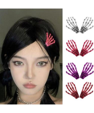 Limtula Halloween Claw Barrettes Dark Claw Hair Clip Cosplay Party Headwear Duckbill Clip Dress Up Party for Masquerade Pink - Buy Online on GoSupps.com
