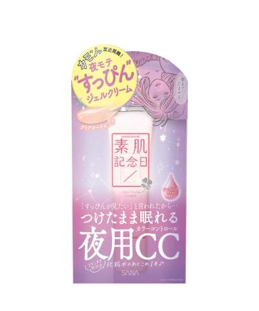 Bare Skin Anniversary Sana Fake Nude Cream For Night Gel CC Cream 30g - Clear Pink (Green Tea Set)