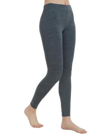 METARINO Women's Merino Wool Base Layer Leggings - Grey, Medium | Midweight Thermal Pants - Buy Online on GoSupps.com