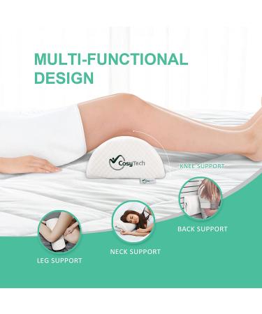 Premium Memory Foam Knee Pillow for Side Sleepers - Sciatica Pain Relief - Leg Pillow for Sleeping - Buy Online on GoSupps.com