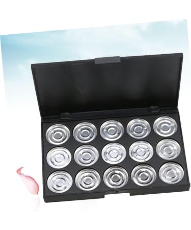 DRESSOOS 15 Eyeshadow Case Estuche De Maquillaje Empty Eyeshadow Palette Cosmetic Cases for Traveling Silver - Buy Online on GoSupps.com