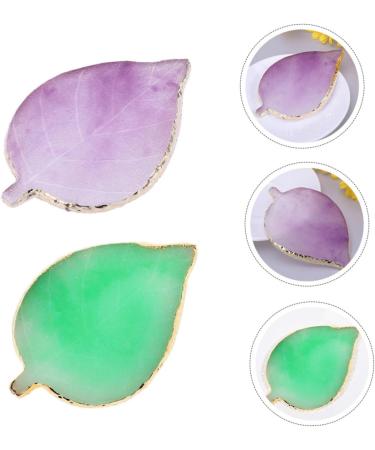  Healvian Healvian 2 Piece Nail Palette Practical Manicure Palette Display Trays for Nail Art Jewelry Tray Nail Art Palette Leaves Palette Display Racks for Nail Tips Nail Display Racks Resin - Buy Online on GoSupps.com