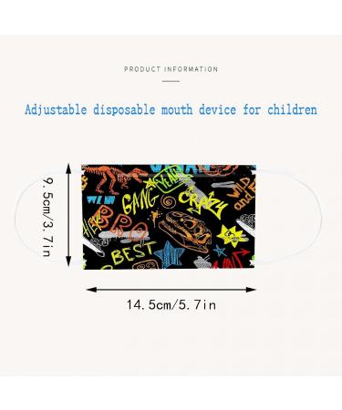 Sonna 50-Pack Cartoon Disposable 3-Layer Children's Face Masks - Breathable Outdoor Mouth & Neck Protection - Buy Online on GoSupps.com