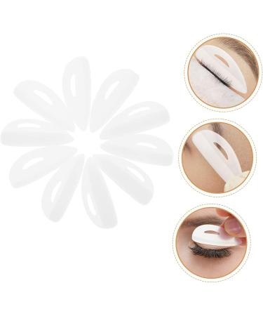 Angoily 10 Pairs Eyelash Pad Eyelash Perming Pad Silicone Gasket Lash Lift Props False Eyelash Beauty Eyelash Tools Lash Lift Rods for Women Extension Pad White Silica Gel - Buy Online on GoSupps.com
