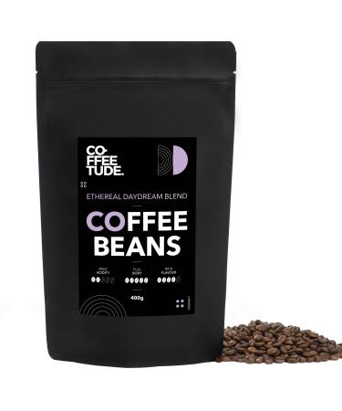 Coffeetude Ethereal Daydream Blend (400g 14oz) Exclusive Arabica and Robusta Coffee Blend Whole Coffee Beans Medium roasted Ideal for Espresso Cappuccino Macchiato Latte Mocha Chocolate 400 g (Pack of 1)