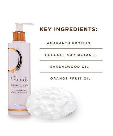 OSMOSIS DEEP CLEAN Detox Facial Cleanser Face Wash with Coconut Oil for Oily Acne Blemish-Prone Skin Gently Removes Impurities 1.69 Fl Oz (Pack of 1) - Buy Online on GoSupps.com