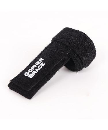 GOPHERBRACE Trigger Finger Splint - Support Brace for Broken, Strained, Sprained, Swollen Fingers - Arthritis, Tendinitis, Pain Relief - Buy Online on GoSupps.com