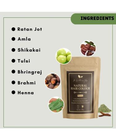 Natural Brown Hair Color - Ammonia-Free Henna | The Wellness Shop | Strengthens Roots & Prevents Dandruff | Premium Quality Long-lasting Color - 100g - Buy Online on GoSupps.com