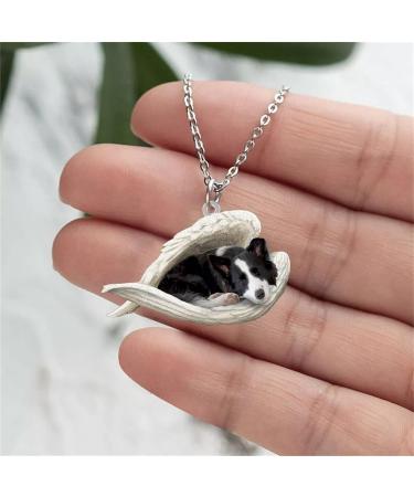 Shop Lidsacde Pet Necklace - Adorable Sleeping Dog Trailer & Sweet Angel Design - Perfect Personal Gift for Animal Lovers & Kids - Adjustable Chain Size - Buy Online on GoSupps.com