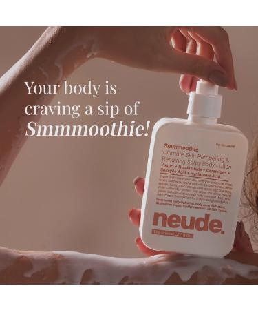 BEMT Smmmoothie Ultra-Light Body Lotion with Ceramides Lactic Acid Niacinamide & Hyaluronic Acid | Hydrating & Nourishing Formula for Softer-Looking Skin | Fast-Absorbing Non-Sticky Lotion 250 ml - Buy Online on GoSupps.com