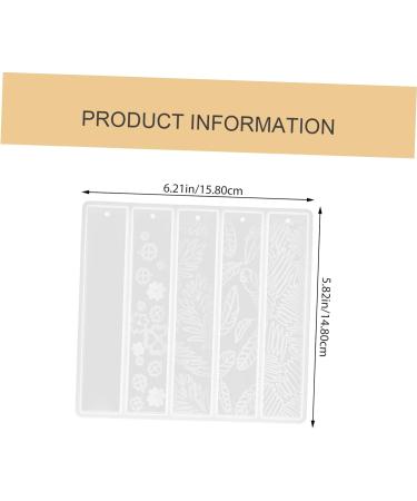 TEHAUX 2pcs Bookmark Mold Bookmark Making Mold Crystal Epoxy Molds Resin Epoxy Molds Silicone Molds Resin Moulds DIY Molds for Resin Sequins School Supplies Silica Gel Cat Paw Student White 2x2pcs 15.8X14.8cmx2pcs - Buy Online on GoSupps.com
