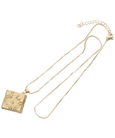 CHILDWEET Photo Necklace Choker Necklace for Women Neck Chain for Women Photo Neck Chain Photo Album Photo Frame Miss Fashion