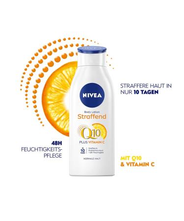 NIVEA Q10 Skin-Tightening Body Lotion with Vitamin C - Improve Elasticity & Tighten Skin in 10 Days | 400ml - Buy Online on GoSupps.com