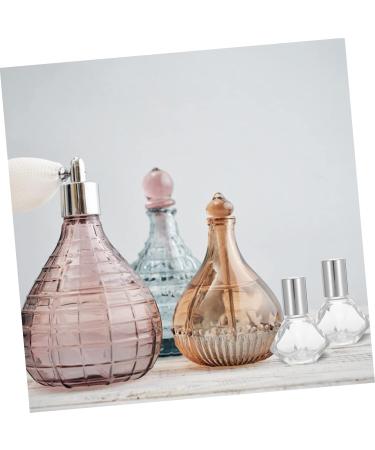 Stahad 12-Piece Glass Roller Bottles Set - Empty Perfume Lip Balm & Oil Bottles - Travel Size Silver 5.5x3cm - Buy Online on GoSupps.com
