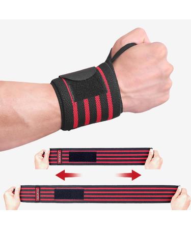 Adjustable Compression Wristband for Athletes - Stretchy Unisex Support Wrap with Thumb Loop Non-Slip Sports Brace for Arthritis Tendonitis & Sprains | International Shipping Available - Buy Online on GoSupps.com