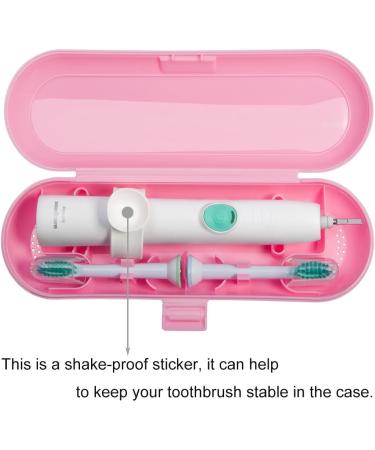 Nincha Portable Electric Toothbrush Travel Case for Philips Sonicare Series - Pink | Durable & Environmentally Friendly Breathable Food-Safe Plastic - Buy Online on GoSupps.com