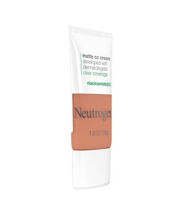 Neutrogena Clear Coverage Flawless Matte CC Cream - Full Coverage Color Correcting Makeup with Niacinamide Oil-Free Fragrance-Free - Ginger 7.5 1 oz - Buy Online on GoSupps.com