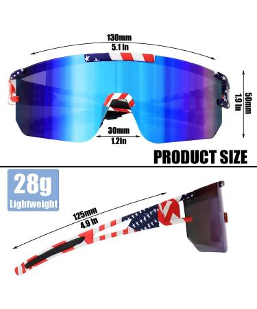 YUNBLL&KO Polarized Sports Sunglasses | P-V Style UV400 Cycling Glasses | Baseball Goggles for Men Women | Running Golf A3 - Buy Online on GoSupps.com