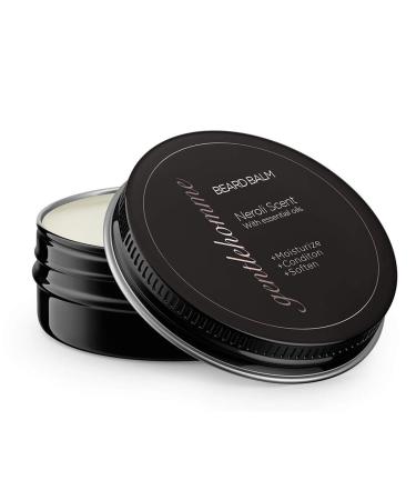 Beard Balm for Men With Neroli Scent Men's Beard Care Leave in Conditioner Styles Strengthens Softens Beards & Mustache - 2 Ounce Tin