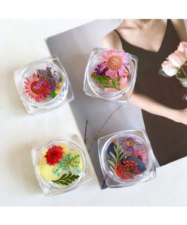 Dry Flower Nail Art Real Flowers for Nails 3D Nails Stickers with Nature Dry Flowers in Mix and Match - Buy Online on GoSupps.com