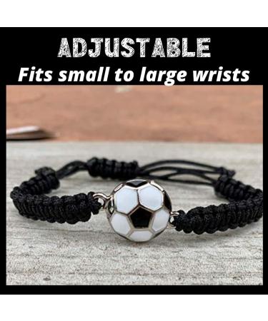Soccer Bracelet - Adjustable Unisex Paracord Soccer Jewelry | Soccer Gifts - Buy Online on GoSupps.com