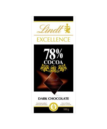 Lindt Dark Chocolate 78% Cocoa - 100g Bar