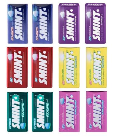M lange de menthe SMINT | 12 bo tes | la menthe poivr e | au citron | la fraise | aux baies | Bubblefresh | l'eucalyptus | Sans sucre