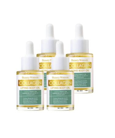 Collagen Lifting Body Oil, 30 Ml Optimum Oil, Firming Body Oil, Collagen Anti-Wrinkle & Anti-Aging Facial Care, Jojoba for Neck, Cleavage