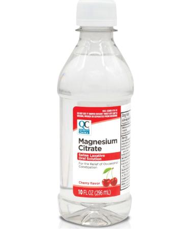 Quality Choice Magnesium Citrate Saline Laxative for Constipation Fast Acting Relief Colon Prep and Cleanse in Both Cherry & Lemon Flavor 10 Fl Oz per Bottle Clear Mag Citrate - Buy Online on GoSupps.com