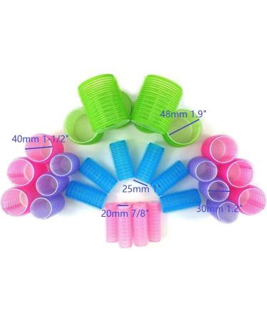 Gift Packaging Hair Rollers Self Grip Holding Rollers Hairdressing Curlers Hair Design Sticky Cling Style For DIY Or Hair Salon By Kamay's (Gripping Sticky Rollers 30PCS 5 Size-20 25 30 40 48mm) Nylon Sticky 30PCS 5 Sizes - Buy Online on GoSupps.com