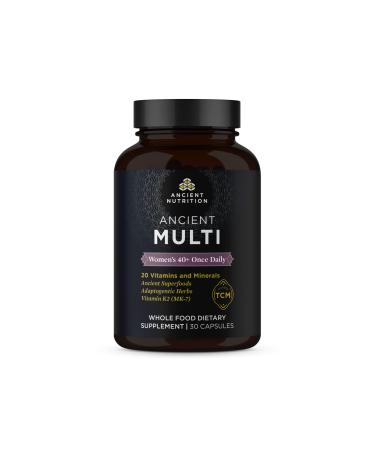 Ancient Nutrition Multivitamin for Women  Ancient Multi Women's 40+ Once Daily Vitamin Supplement  Vitamin B  Vitamin C and Vitamin K2  Folate and Iron Supplement  Supports Bone Health  30ct Women's 40+ Once Daily (30 co...