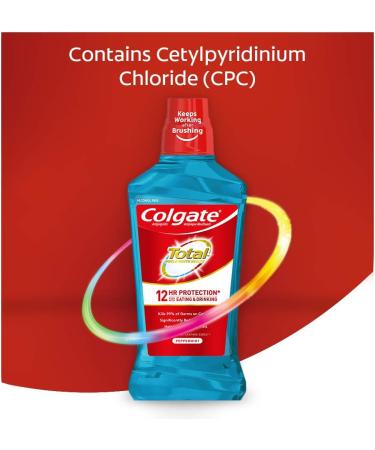Colgate Total Pro-Shield Alcohol Free Mouthwash Peppermint 500mL - 16.9 fl oz (Pack of 1) - Buy Online on GoSupps.com