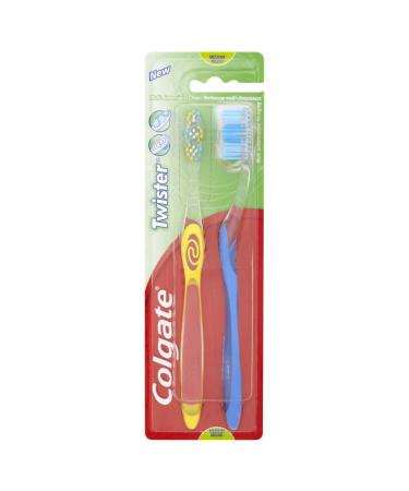 Colgate Twister Fresh Toothbrush Twin Pack (Medium)