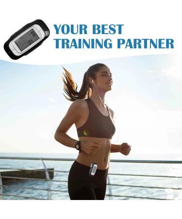Jinlaili 3D Pedometer - Simple Fitness Tracker with Large LCD Display | Step Mile/KM Calorie & Activity Time Monitor | Clip & Lanyard Included | No App Required - Buy Online on GoSupps.com