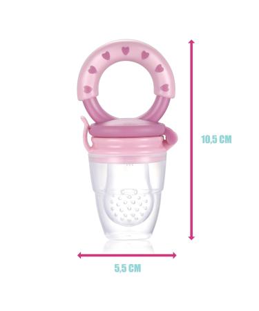 BEBI BORN Baby Fruit Teat Set - 1 Fruit Teat + 3 BPA-Free Silicone Teats (3-24 Months) - Pink Fruit Teat for Babies 4+ Months - Safe & Easy to Use - Buy Online on GoSupps.com