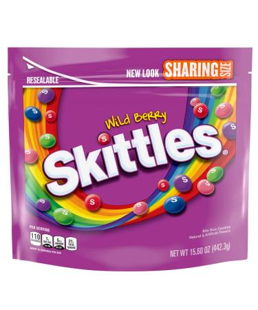 Skittles, Wild Berry Candy Sharing Size Bag, 15.6 oz